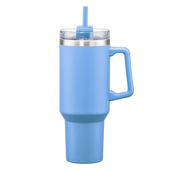 Makena Handle Travel Mug w/Straw - 40oz - Makena Handle Travel Mug w/Straw - 40oz - Image 7 of 13