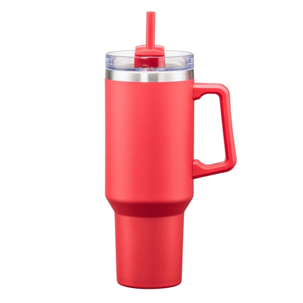 Makena Handle Travel Mug w/Straw - 40oz - Makena Handle Travel Mug w/Straw - 40oz - Image 11 of 13