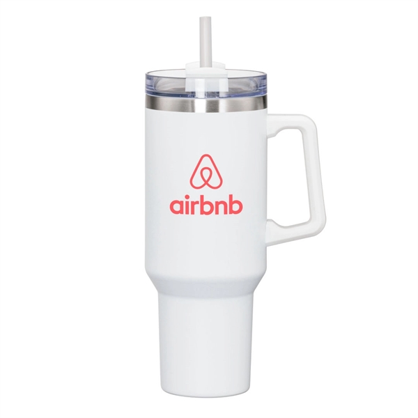 Makena Handle Travel Mug w/Straw - 40oz - Makena Handle Travel Mug w/Straw - 40oz - Image 12 of 13