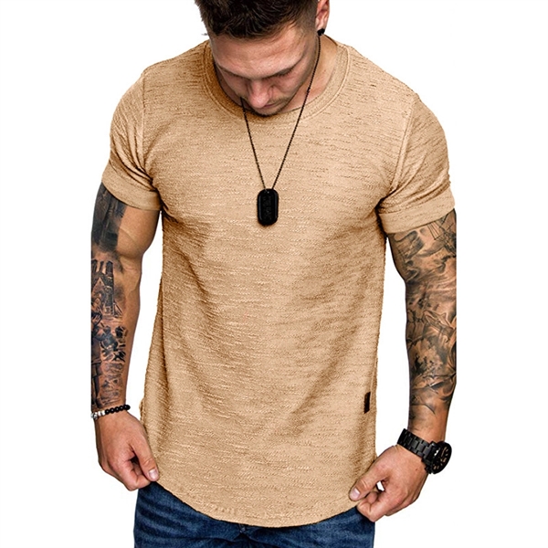 Men's Muscle T Shirt Stretch Short Sleeve - Men's Muscle T Shirt Stretch Short Sleeve - Image 2 of 6