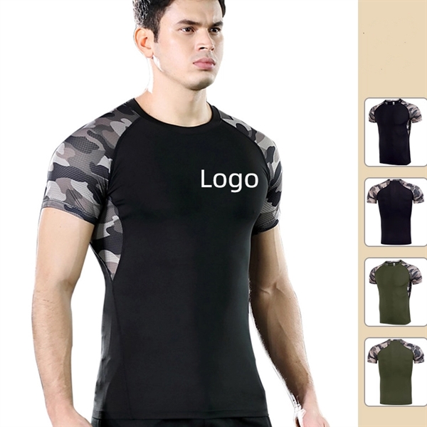 Men's Camouflage Sports Tank Shirt - Men's Camouflage Sports Tank Shirt - Image 0 of 5