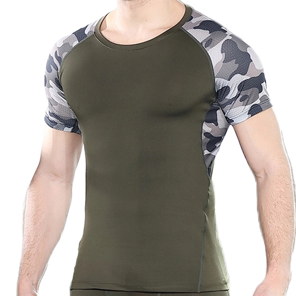 Men's Camouflage Sports Tank Shirt - Men's Camouflage Sports Tank Shirt - Image 2 of 5