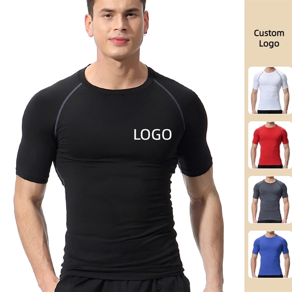 Custom Logo Quick Dry Polyester T-Shirts - Custom Logo Quick Dry Polyester T-Shirts - Image 0 of 8