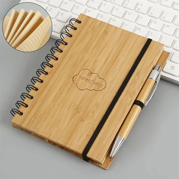 Bamboo Laser Engraved Notebook & Pen Set - Bamboo Laser Engraved Notebook & Pen Set - Image 0 of 0