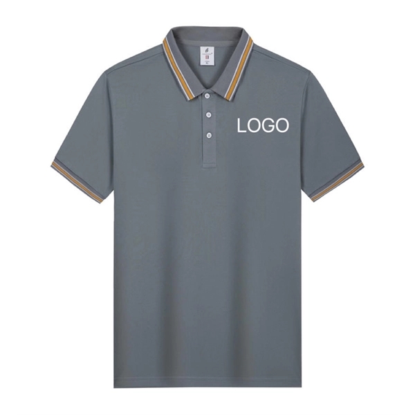 Customized short sleeve polo t-shirts for summer - Customized short sleeve polo t-shirts for summer - Image 2 of 7