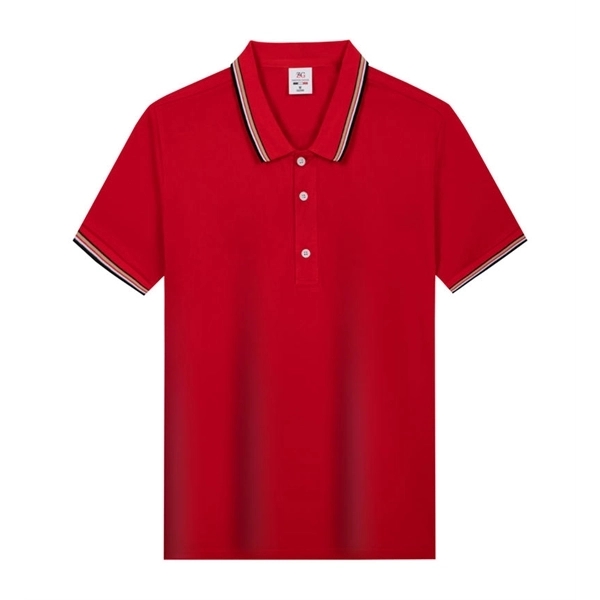 Customized short sleeve polo t-shirts for summer - Customized short sleeve polo t-shirts for summer - Image 4 of 7
