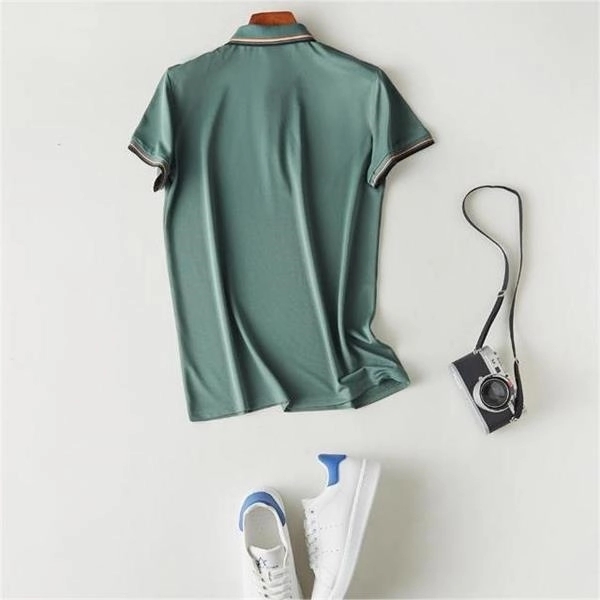 Customized short sleeve polo t-shirts for summer - Customized short sleeve polo t-shirts for summer - Image 7 of 7