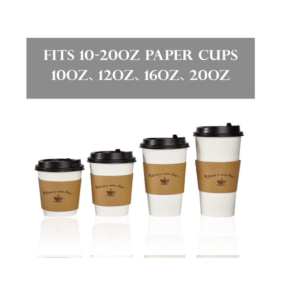 Kraft Paper Coffee Cup Clutch Sleeve - Kraft Paper Coffee Cup Clutch Sleeve - Image 1 of 6