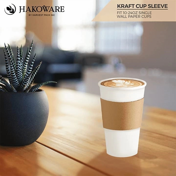 Kraft Paper Coffee Cup Clutch Sleeve - Kraft Paper Coffee Cup Clutch Sleeve - Image 5 of 6