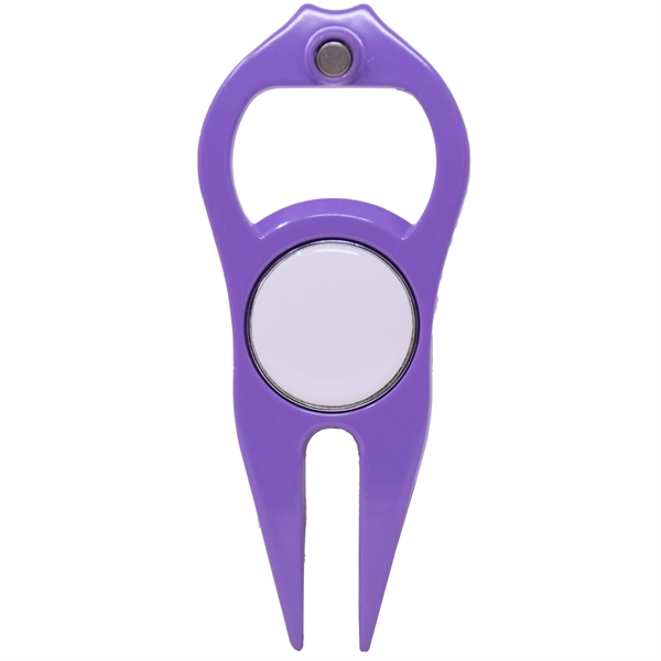 Hat Trick 6-in-1 Golf Divot Tool Ball Marker - Hat Trick 6-in-1 Golf Divot Tool Ball Marker - Image 10 of 16