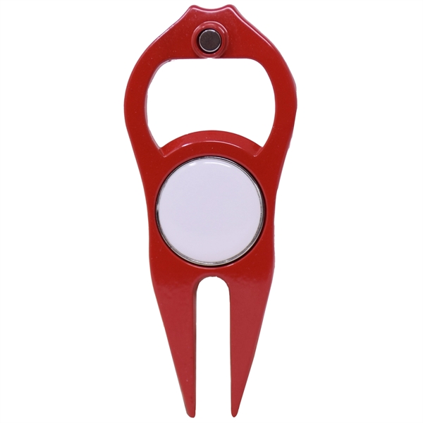 Hat Trick 6-in-1 Golf Divot Tool Ball Marker - Hat Trick 6-in-1 Golf Divot Tool Ball Marker - Image 11 of 16