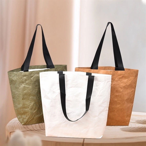 Reusable Dupont Paper Tote Bag - Reusable Dupont Paper Tote Bag - Image 1 of 5