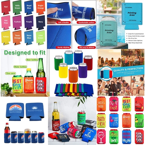 12 oz  Can Coolers Sleeves - 12 oz  Can Coolers Sleeves - Image 0 of 12