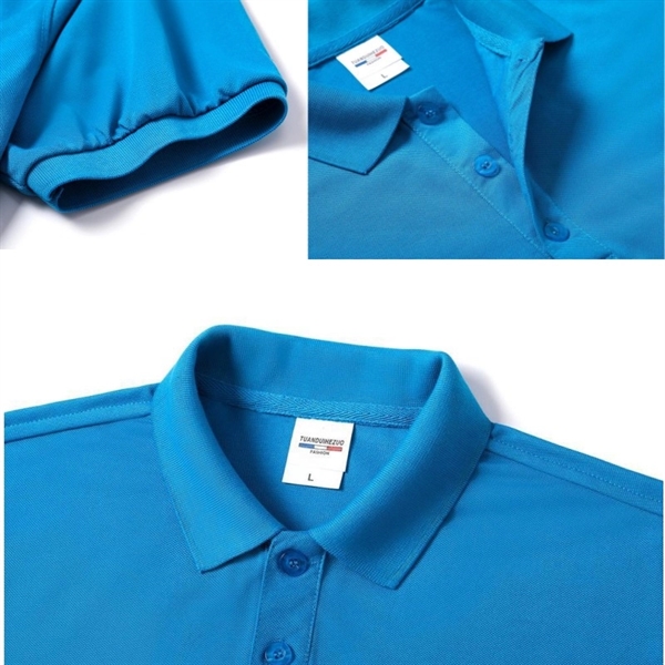 Custom Cotton Polo Shirt - Custom Cotton Polo Shirt - Image 1 of 6