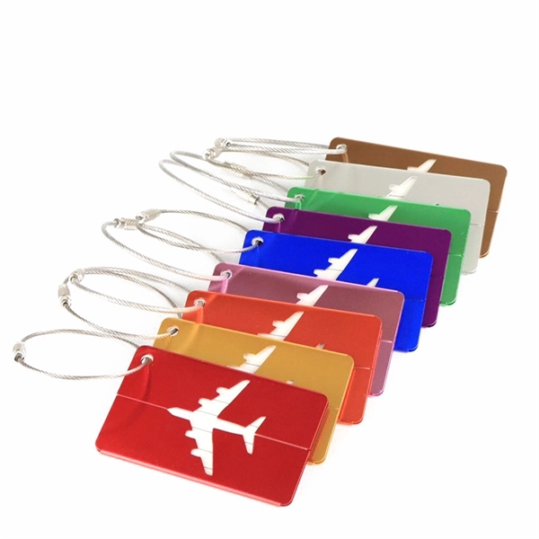 Baggage Tags Card Holders with Stainless Steel Loops - Baggage Tags Card Holders with Stainless Steel Loops - Image 2 of 3