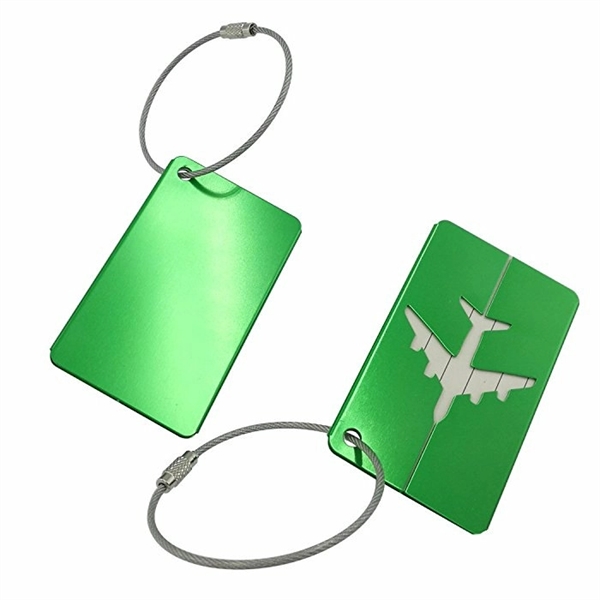 Baggage Tags Card Holders with Stainless Steel Loops - Baggage Tags Card Holders with Stainless Steel Loops - Image 3 of 3