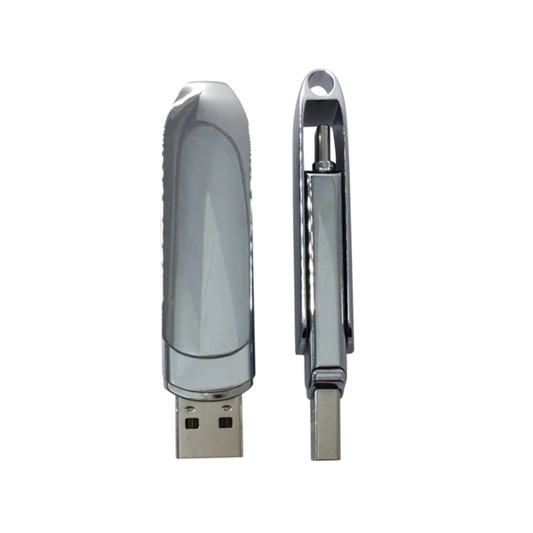 Electroplated Chrome Type-C USB Flash Drive - Electroplated Chrome Type-C USB Flash Drive - Image 2 of 6