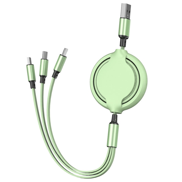 3-In-1 Multi Retractable Charging Cable - 3-In-1 Multi Retractable Charging Cable - Image 1 of 7