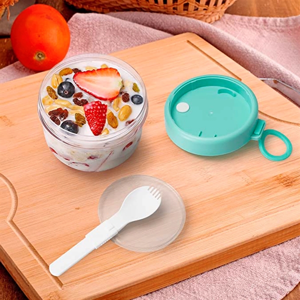 Plastic Overnight Oatmeal Cup - Plastic Overnight Oatmeal Cup - Image 2 of 2