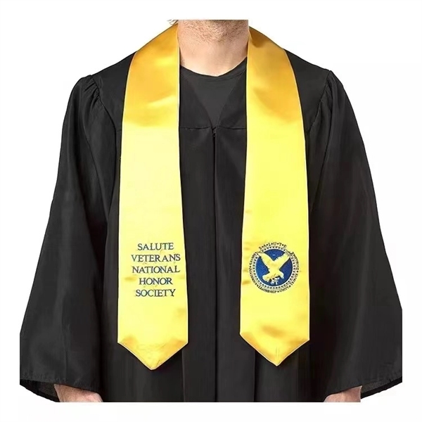 Honorary Graduation Stole Sewn Trim - Embroidery 60" - Honorary Graduation Stole Sewn Trim - Embroidery 60" - Image 2 of 2