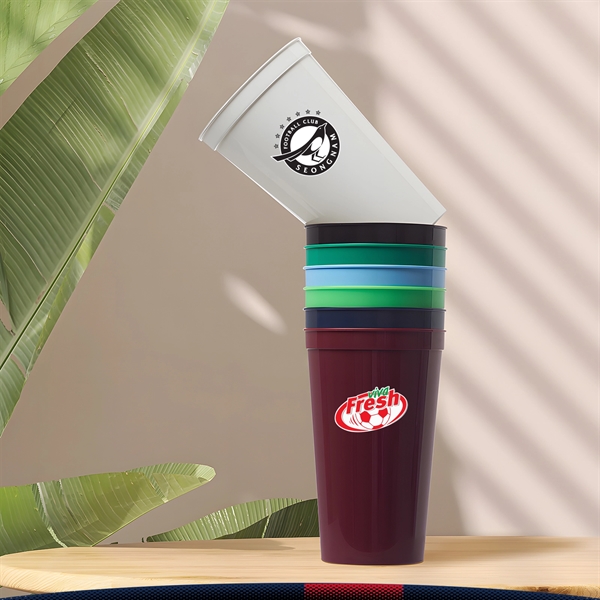 22 oz. Nellor Plastic Stadium Cups - 22 oz. Nellor Plastic Stadium Cups - Image 1 of 17