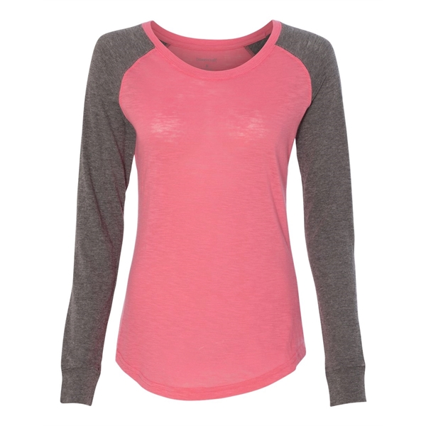 Boxercraft Women's Preppy Patch Slub Long Sleeve T-Shirt - Boxercraft Women's Preppy Patch Slub Long Sleeve T-Shirt - Image 4 of 31
