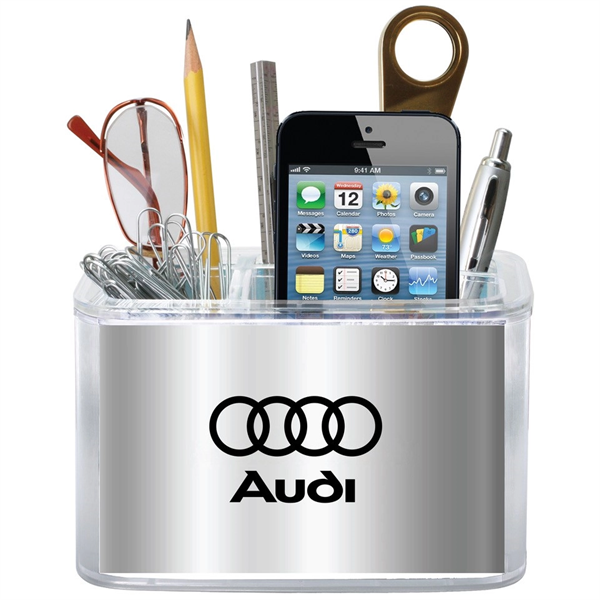 Desk26 Organizer with Metallic Insert - Made in the USA - Desk26 Organizer with Metallic Insert - Made in the USA - Image 0 of 5