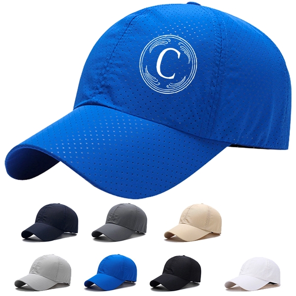 Breathable Cooling Baseball Cap - Breathable Cooling Baseball Cap - Image 0 of 2