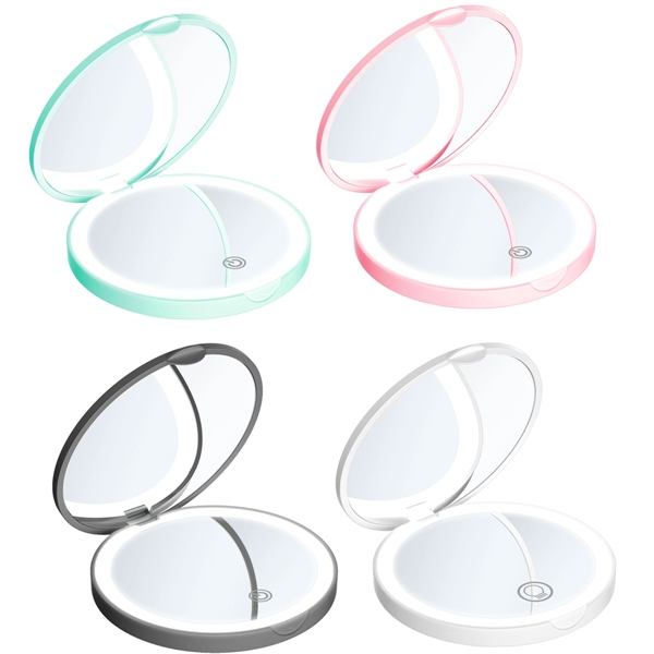 Compact Mirror With Led Light - Compact Mirror With Led Light - Image 1 of 2