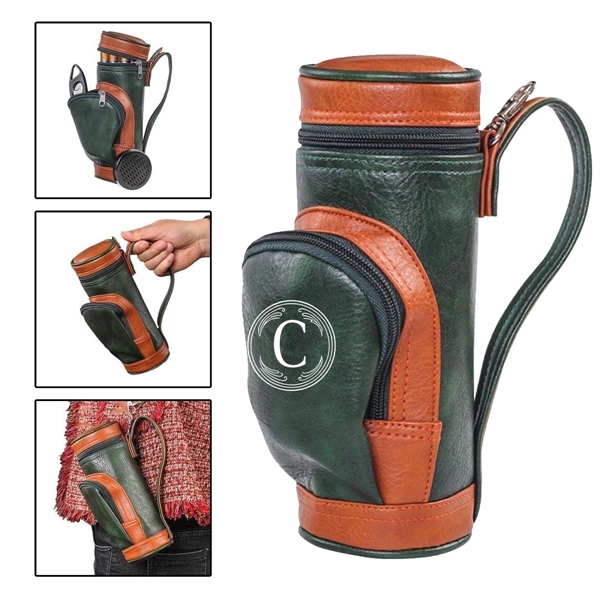 Golf Bag With Cigar Cutter And Humidifier - Golf Bag With Cigar Cutter And Humidifier - Image 0 of 2