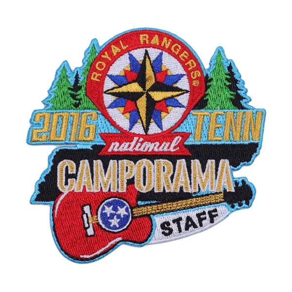 3" Custom 100% Embroidered Patches - Iron on Backing - 3" Custom 100% Embroidered Patches - Iron on Backing - Image 0 of 9