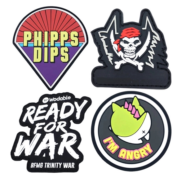 6 Color 2" Custom 3D PVC Patches - 6 Color 2" Custom 3D PVC Patches - Image 0 of 8