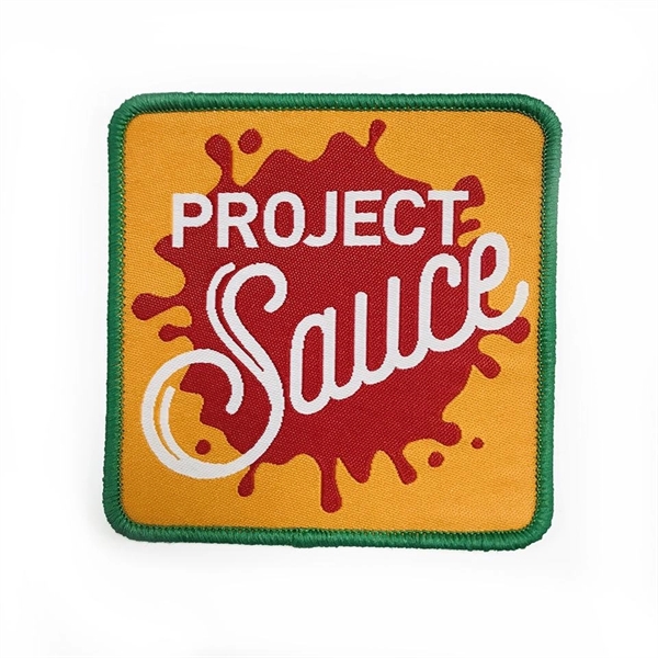 Custom Woven Patches with Iron-on adhesive Backing - Custom Woven Patches with Iron-on adhesive Backing - Image 0 of 4