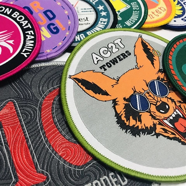 Custom Woven Patches with Iron-on adhesive Backing - Custom Woven Patches with Iron-on adhesive Backing - Image 1 of 4