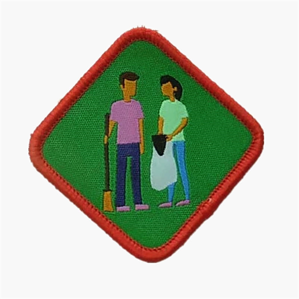 Custom Woven Patches with Iron-on adhesive Backing - Custom Woven Patches with Iron-on adhesive Backing - Image 0 of 4
