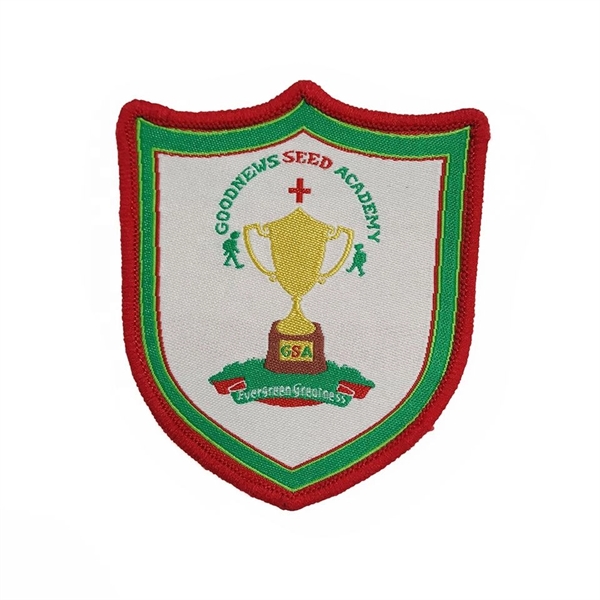 Custom Woven Patches with Heat-sealed adhesive backing - Custom Woven Patches with Heat-sealed adhesive backing - Image 0 of 4