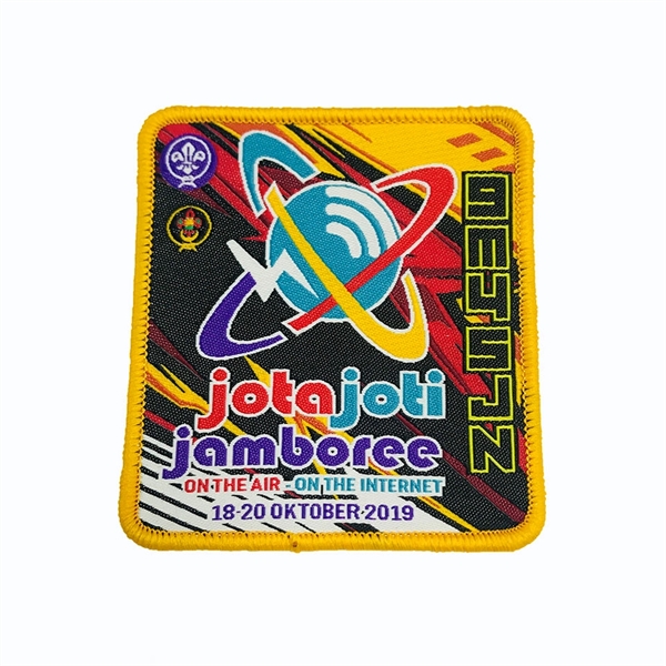 Custom Woven Patches with Heat-sealed adhesive backing - Custom Woven Patches with Heat-sealed adhesive backing - Image 1 of 4