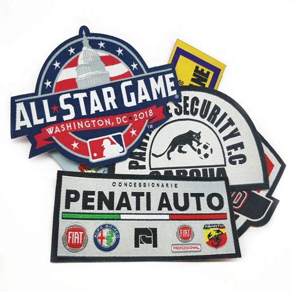 Custom Woven Patches with Heat-sealed adhesive backing - Custom Woven Patches with Heat-sealed adhesive backing - Image 0 of 4