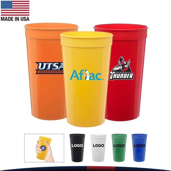 32 oz. Murte Plastic Stadium Cups - 32 oz. Murte Plastic Stadium Cups - Image 0 of 7