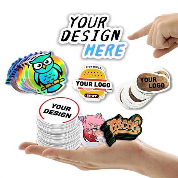 Custom Die Cut Water Resistant Stickers-2.5" - Custom Die Cut Water Resistant Stickers-2.5" - Image 0 of 9