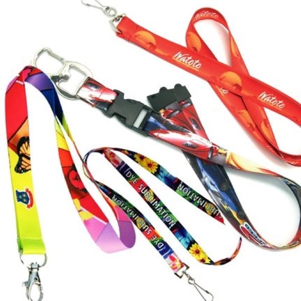 3/4 inch Full Color Lanyard - 3/4 inch Full Color Lanyard - Image 2 of 3