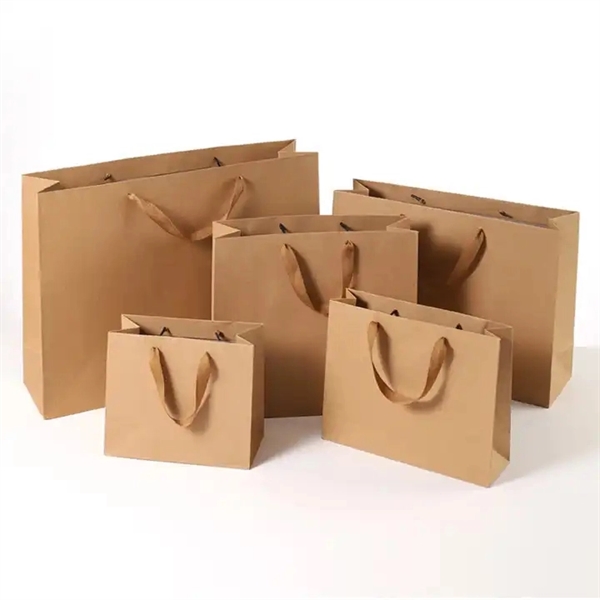 Eco Kraft Paper Shopper Tote Bag - Eco Kraft Paper Shopper Tote Bag - Image 10 of 11