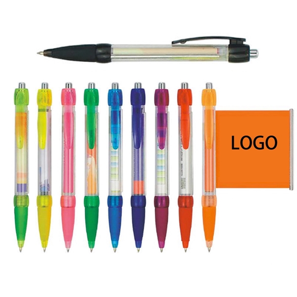Plastics Stylus Pen W/ Banners - Plastics Stylus Pen W/ Banners - Image 0 of 1