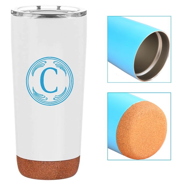 Stainless Steel Water Bottle With Cork Base - Stainless Steel Water Bottle With Cork Base - Image 0 of 1