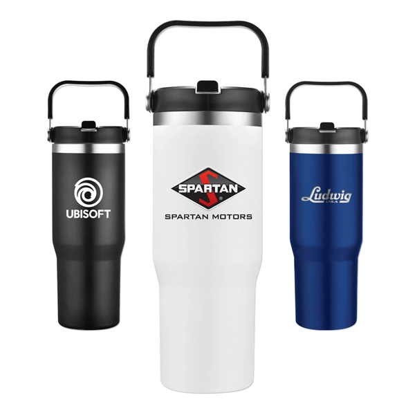 30 Oz. Travel Mug with Handle - 30 Oz. Travel Mug with Handle - Image 0 of 3