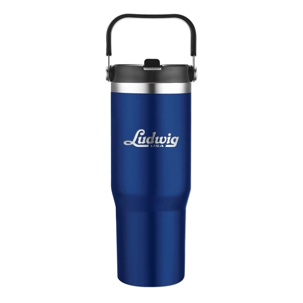 30 Oz. Travel Mug with Handle - 30 Oz. Travel Mug with Handle - Image 2 of 5