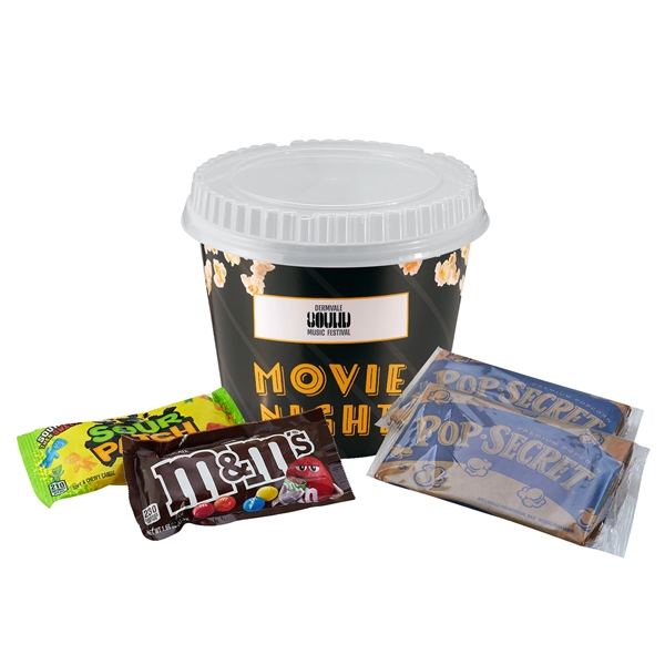 Movie Night Bucket With Sour Patch® Kids, M&M's® & Popcorn - Movie Night Bucket With Sour Patch® Kids, M&M's® & Popcorn - Image 0 of 1