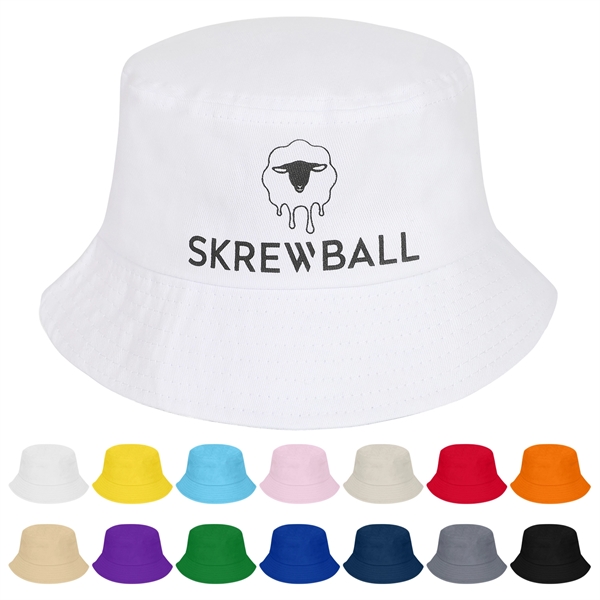 PRICEBUSTER - Screen Printed Cotton Bucket Hat - PRICEBUSTER - Screen Printed Cotton Bucket Hat - Image 0 of 14