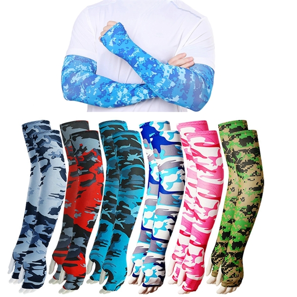 Camouflage Sublimation Full Color Arm Sleeve With Palm - Camouflage Sublimation Full Color Arm Sleeve With Palm - Image 0 of 3