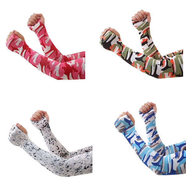 Camouflage Sublimation Full Color Arm Sleeve With Palm - Camouflage Sublimation Full Color Arm Sleeve With Palm - Image 2 of 3